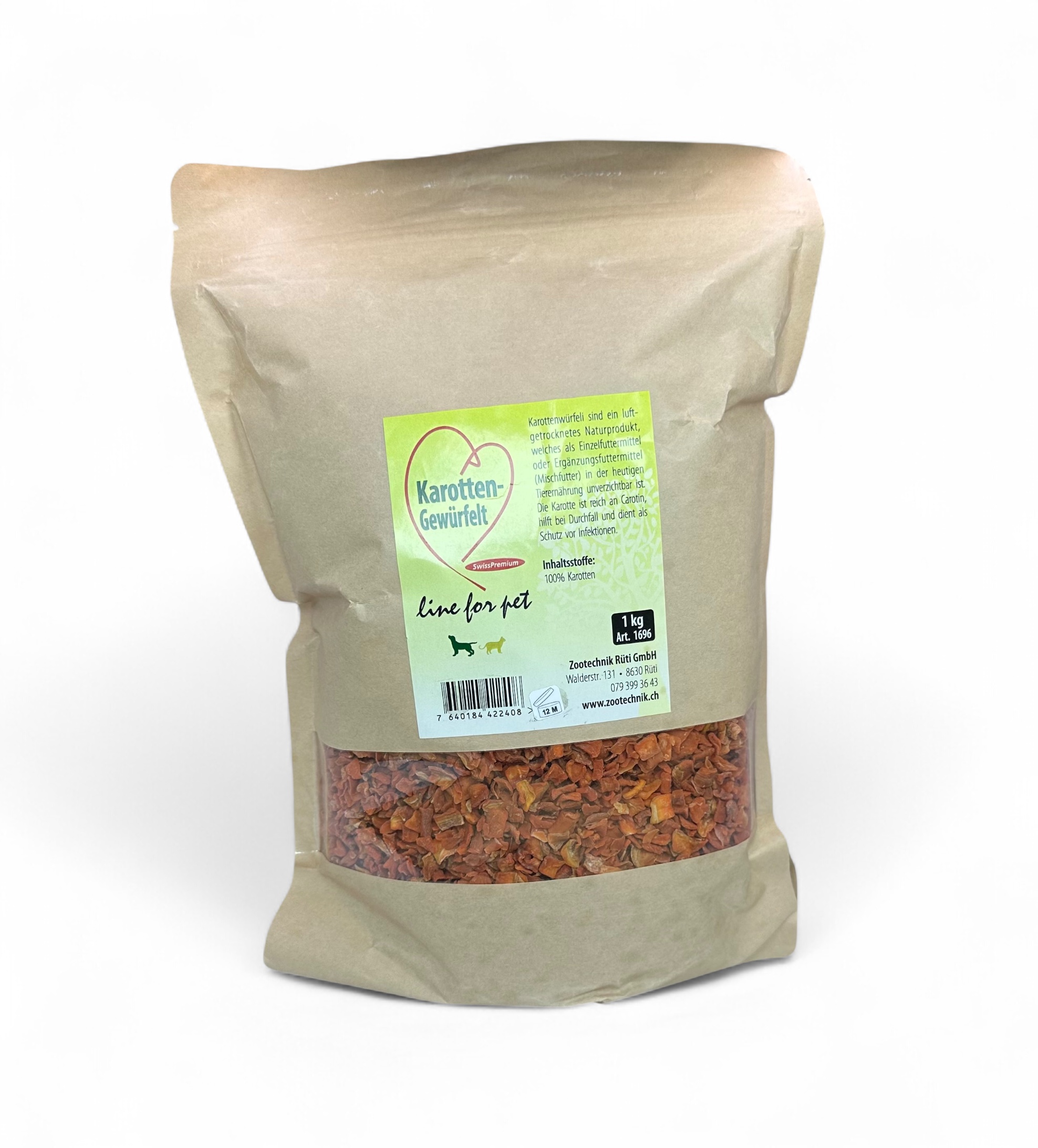 Karotten gewürfelt, 1kg