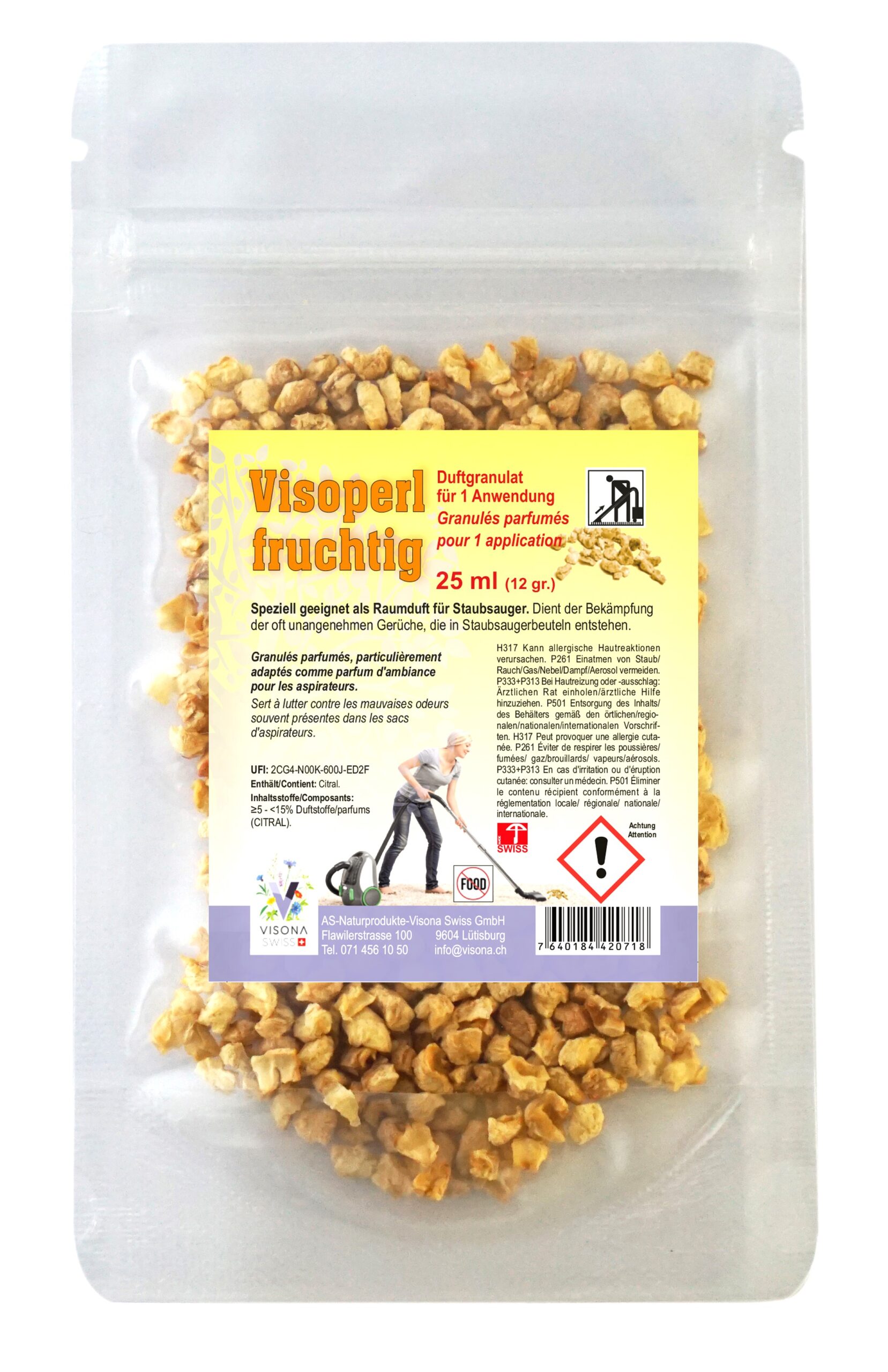 Visoperl - Duftgranulat für Staubsauger – Bild 3